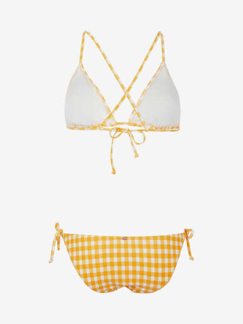 Sárga és fehér női bikini