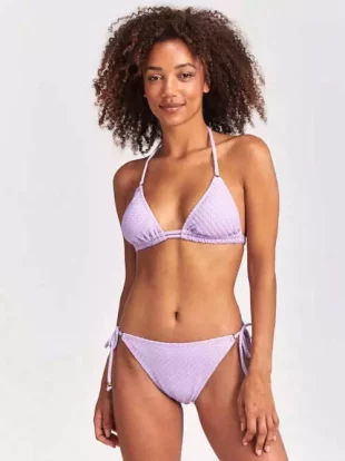 Háromszög bikini pasztell lila színben