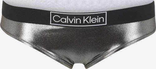 Érzékien csillogó ezüst bikini Calvin Klein