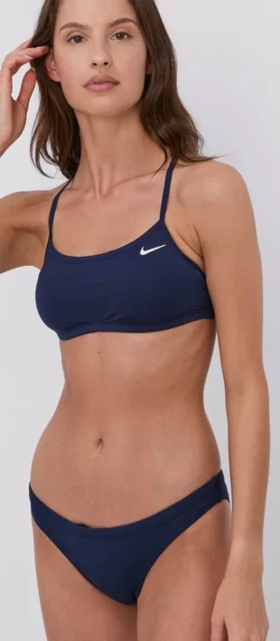 Sötétkék női kétrészes sportos fürdőruha Nike 2024